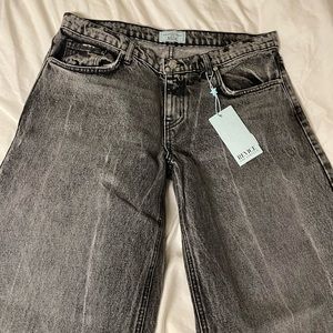 Never worn Revice Denim TLC/ABYSS low waisted straight wide leg jeans